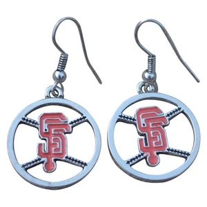 San Francisco Giants Charm Baseball Earrings